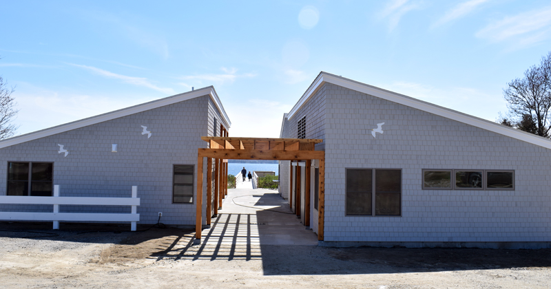 The new Pemaquid Beach Pavilion on Tuesday, May 19. (Evan Houk photo)