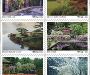 The Coastal Maine Botanical Gardens feature prominently in a new line of U.S. Postal Service stamps.