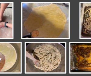 Wiscasset Middle High School student Lily Yeaton used some of her newfound free time to learn how to make homemade pasta. (Image courtesy Lily Yeaton)