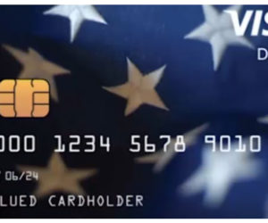 A sample economic impact payment debit card.