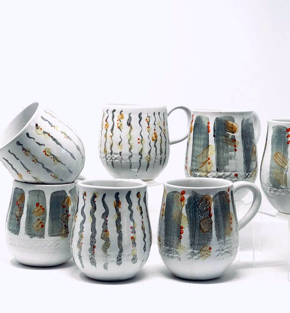 Proceeds from handmade mugs designed by South Bristol potter Alexsondra Tomasulo are being donated to Veggies to Table.