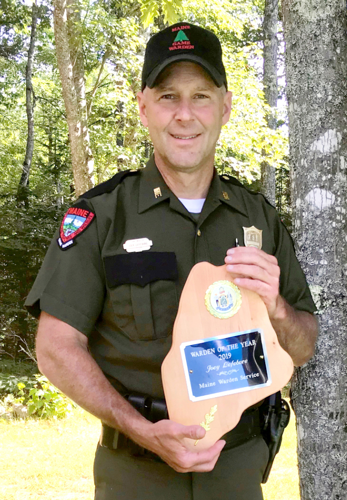 Joey Lefebvre has been named the Maine Warden Service 2019 Warden of the Year. He has been a warden for 25 years. (Photo courtesy Renee Thivierge)