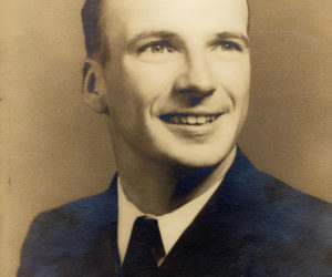 George N. Weston, shortly before deployment to the Pacific Theater during World War II. Weston, of Nobleboro, recently celebrated his 100th birthday. (Photo courtesy Mary Sheldon)
