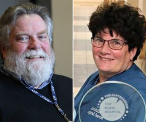 Dr. Russell Mack and registered nurse Karen Howell will retire from LincolnHealth on Friday, July 24.