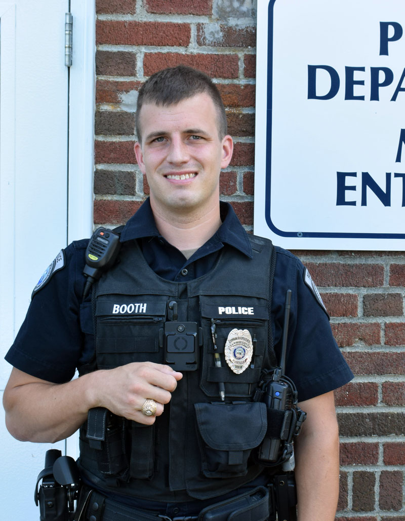 Officer Joseph Booth. (Evan Houk photo)