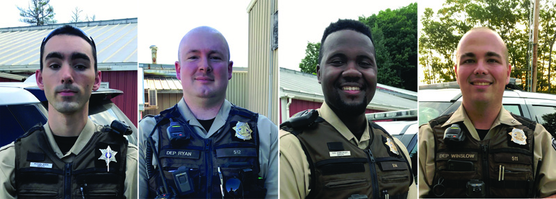 From left: Lincoln County Sheriff's Deputies Michael Godin, Matthew Ryan, Eze VanBuckley, and Jerold Winslow. (J.W. Oliver photos)