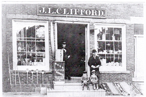 The J.L. Clifford store, on Main Street in Damariscotta, is believed to be the meeting place where Jimmy Dray would dance Irish reels and jigs. (Photo courtesy Newcastle Historical Society Museum)
