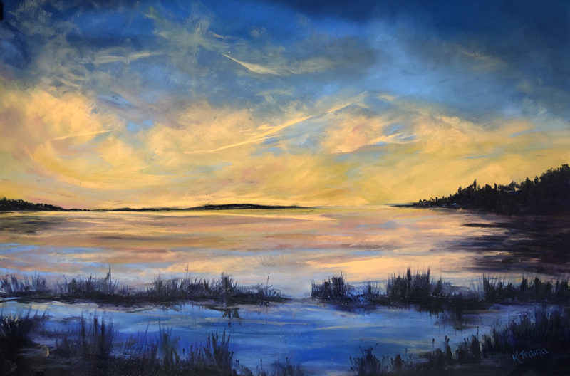 "Sunset on the Eddy," by Kim Skillin Traina