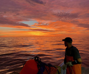 Peter Murphy, of Friendship, won the August #LCNme365 photo contest with a photo taken from his lobster boat at sunrise near Monhegan Island. Murphy will receive two $25 gift certificates, one to each of the joint sponsors of the August contest, Newcastle Publick House and Oysterhead Pizza Co.