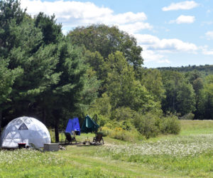 A campsite at ComfyDome in Jefferson. (Alexander Violo photo)