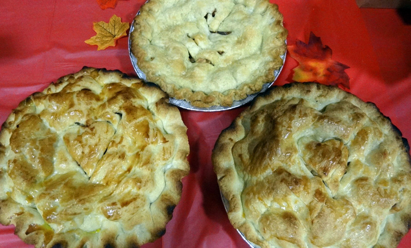 Guests will be able to choose one of three different apple pies on Oct. 3.