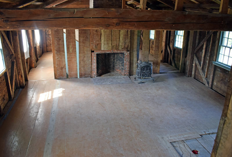 The upstairs of the ell of the historic Kavanagh House in the Damariscotta Mills area of Newcastle. After renovations, the ell will serve as a living space for the new owners. (Evan Houk photo)