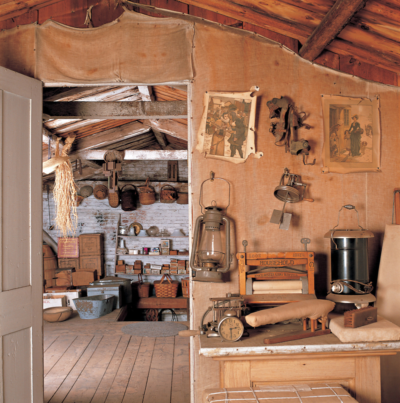 The upper story toolshed at Castle Tucker is among the rooms visited on the "Behind Closed Doors" tour.