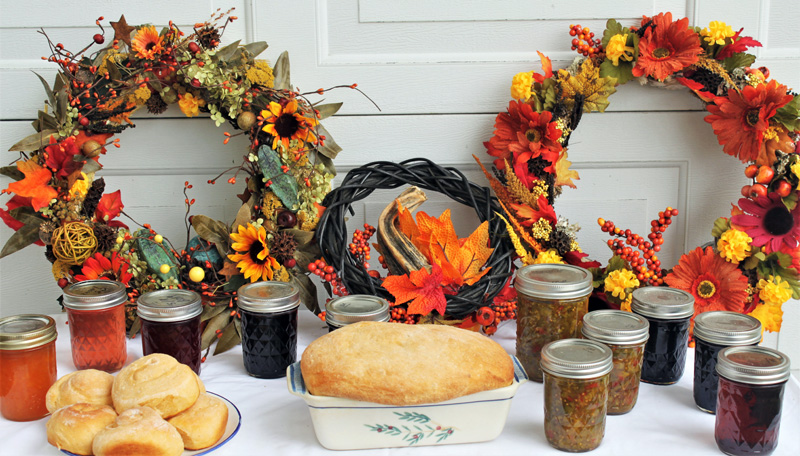 Jams, jellies, baked goods and fall wreaths will be offered at this year's country fair.