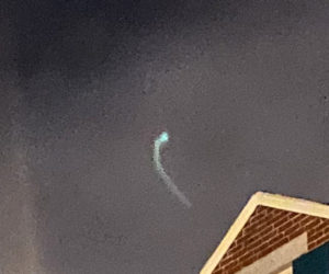 An unknown object was spotted by a guest on a Red Cloak haunted history tele-tour.