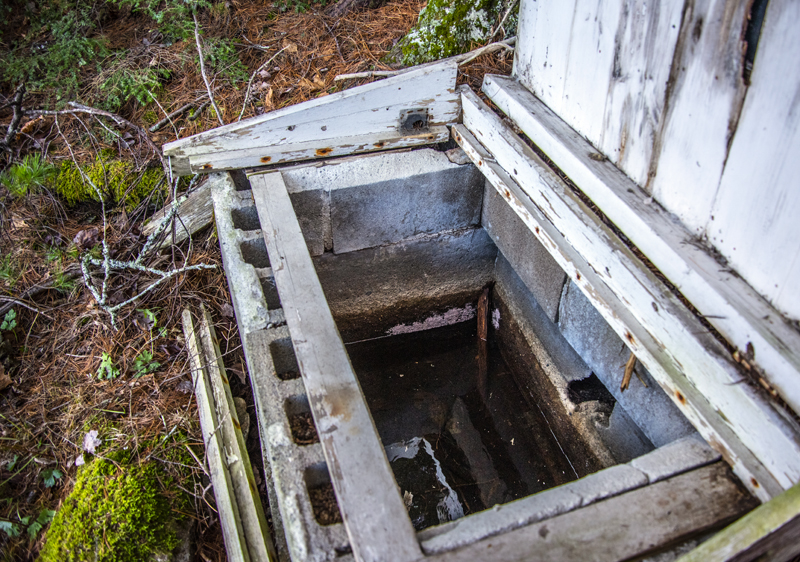 The Weston Memorial Spring was a source of "crystal-clear water" in the 1940s, but the water and the ground around it had become contaminated by the 1960s. (Bisi Cameron Yee photo)