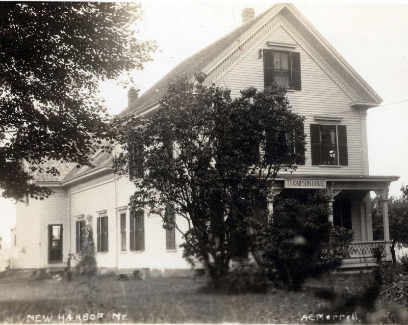 A 1920 photo of the Thompson House in New Harbor. (Photo courtesy Katherine Thompson)