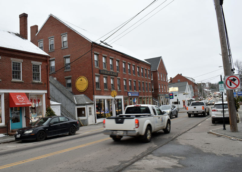 The center of the Main Street historic district in downtown Damariscotta. The selectmen are revising a historic preservation ordinance that intends to protect the character of the district. (Evan Houk photo)