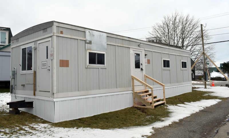 Bangor Savings Bank will open a temporary banking center in a trailer at 2569 Bristol Road, across Southside Road from C.E. Reilly & Son grocery store, while its New Harbor branch undergoes renovations. (Evan Houk photo)