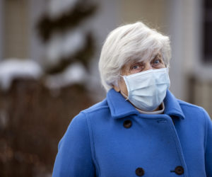 Sally Hough poses for a picture in Newcastle on Dec. 22. A Nobleboro native, Hough worked as an assistant art director at Little Golden Books in New York City. (Bisi Cameron Yee photo)