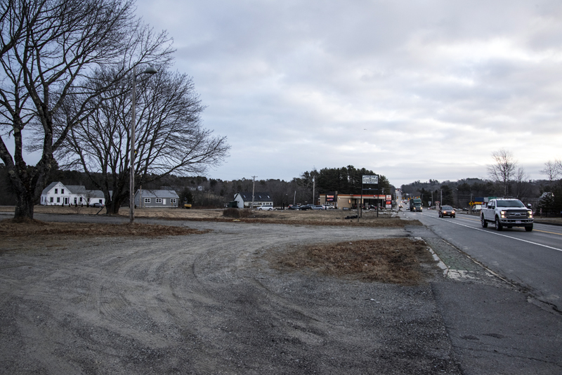 The proposed site of The Coffee Can on Route 1 in Waldoboro, Wednesday, Jan. 20. (Bisi Cameron Yee photo)