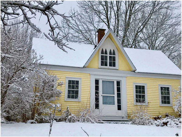 An American Gothic-style home in Damariscotta Mills. (Photo courtesy Mike Christensen)