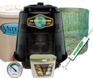 Composting supplies and rain barrels available to local residents to improve soil and conserve water at discounted prices.