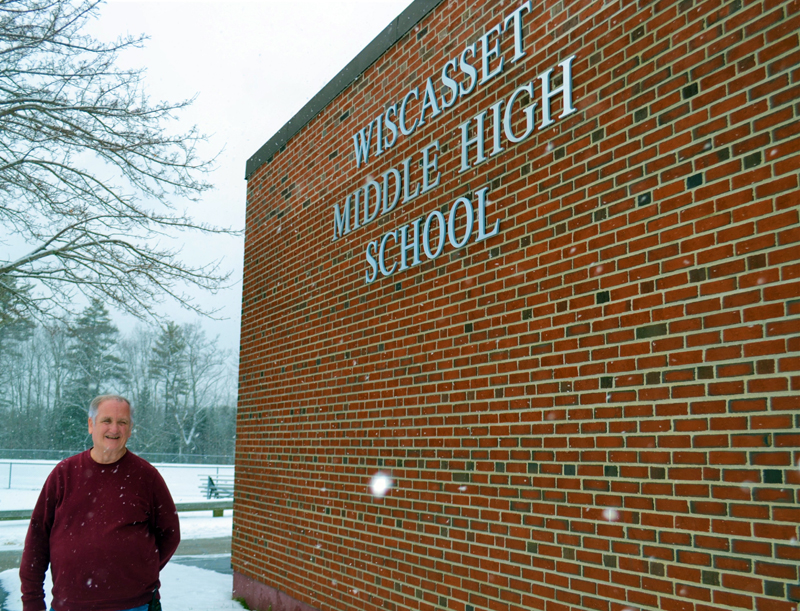 Wiscasset Middle High School Head Custodian Jeffrey Speed will retire Feb. 28 after nearly 47 years with the school. (Charlotte Boynton photo)