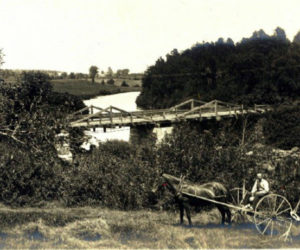 An F.W. Cunningham photo of a bridge at North Whitefield from David Chase's "Bridges of Whitefield, Maine" album.