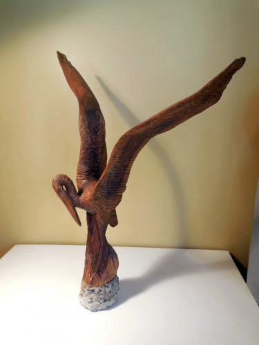 "Heron Rising" by the late Cabot Lyford.