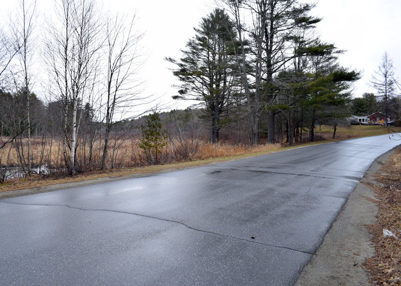 An area of Back Meadow Road in Damariscotta where a man with a suspicious package was reported the morning of Saturday, April 3. The Maine Drug Enforcement Agency determined that the package was "just trash," according to a spokesperson for the Maine Department of Public Safety. (Evan Houk photo)