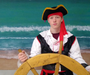 Caleb Frechette, a junior at Coastal Christian School, plays Percy the Pirate Prince in "The Pirate King."