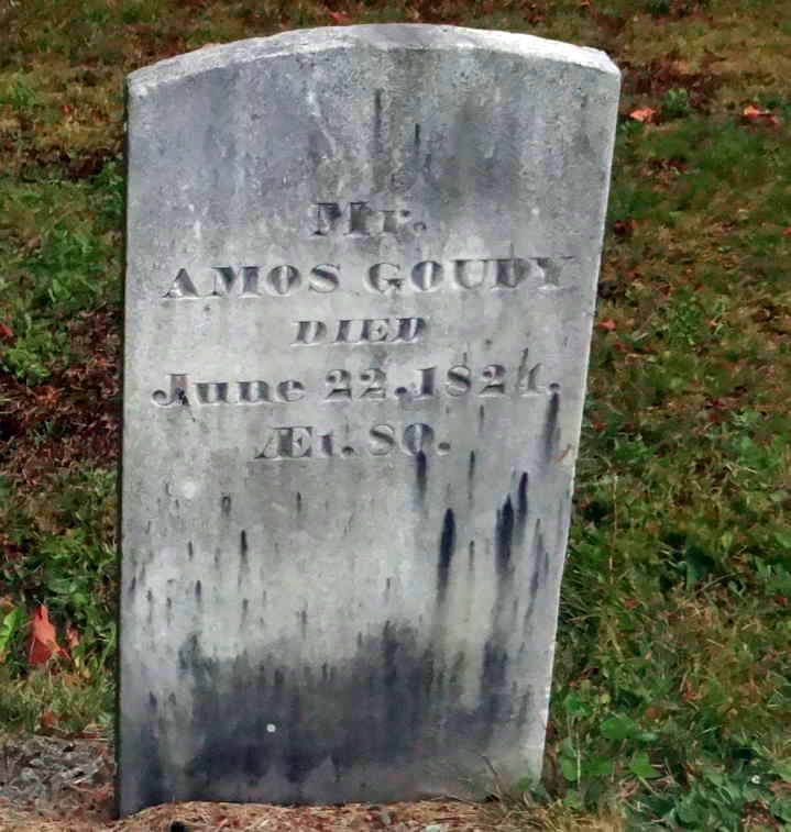 Amos Goudy Jr. was a Â“person to be consideredÂ” and sheriff of Lincoln County. His home was the center chimney cape across the road from the South Bristol town office.