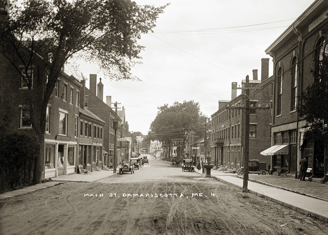 Main Street, Damariscotta (Photo courtesy Damariscotta Historical Society)