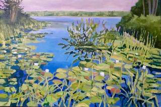 Â“Knickerbocker PondÂ”, by John Butke, acrylic, 20Â”x30"