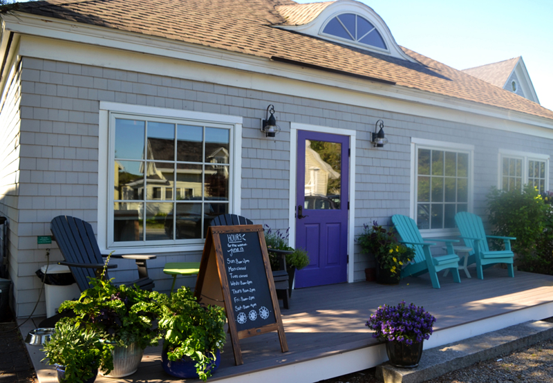 The entrance to Kneaded Provisions on Rutherford Island. The business opened for the season on June 12. (Nettie Hoagland photo)