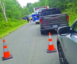 Emergency crews secure the scene on Valley Road from a major crime unit incident that occurred near Route 17 in Somerville on the morning of June 30. (Bisi Cameron Yee photo)