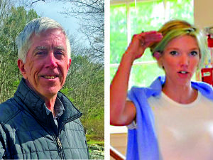 The candidates for Westport Island selectman, from left: Jeff Tarbox, and Bailey Bartlett.