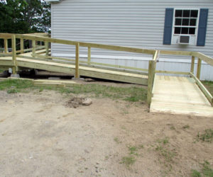 Thanks to CHIP volunteers, Maynard has a new ramp and safe exit from his home.