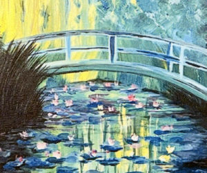 A painting done in the style of Monet.
