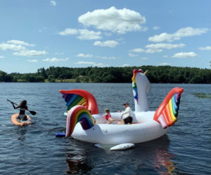 Enjoying the Unicorn on Damariscotta Lake. (Photo courtesy Mike Christensen)