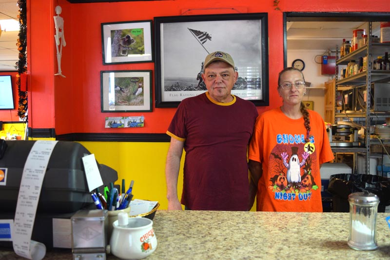 Lenny Santos and Tarah Diffin officially reopened the Hot Spot Diner at its new location at 542 Gardiner Road in Dresden after a decade and a half of food service in Wiscasset. (Nate Poole photo)
