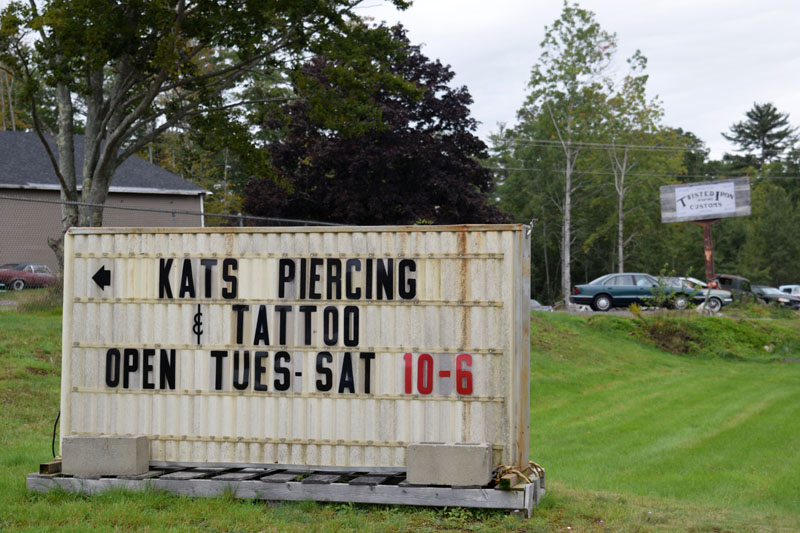 Kat's Piercings and Tattoos offers tattoos from three full-time artists and piercing's courtesy of Kat Stewart, and is open Tuesday through Saturday, from 10 a.m. to 6 p.m. (Nate Poole photo)