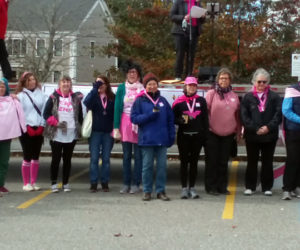 Walkers from a previous Making Strides Against Breast Cancer walk in Damariscotta and Newcastle. (Courtesy photo)