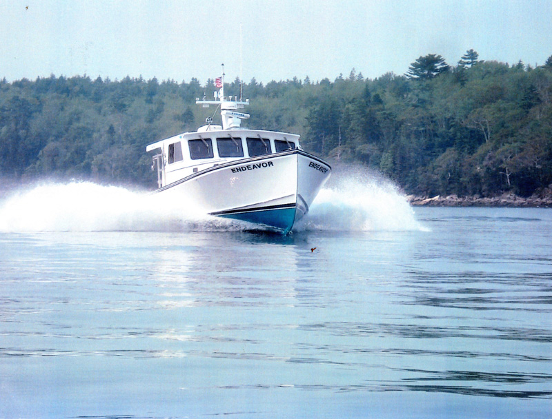 Farrin's Boatshop recently delivered a boat for the Maine Marine Patrol.