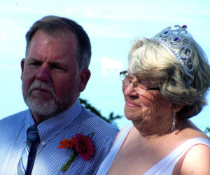 Martha Brackett and her widower Mark Wilson on their wedding day in 2008. Brackett died on Aug. 11. She worked in several different restaurants in the area, earning high praise from locals and visiting celebrities alike. (Photo courtesy Mark Wilson)