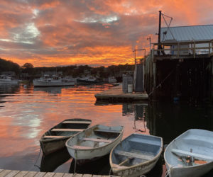 Shannon Mahan's photo of a sunset at Shaw's Wharf in New Harbor received the most votes to win the October #LCNme365 photo contest. Mahan, of Pemaquid Harbor, will receive a $50 gift certificate to the Damariscotta River Grill courtesy of Newcastle Realty, the sponsor of the October contest. He will also receive a canvas print of his photo, courtesy of Mail It 4 U, of Newcastle.