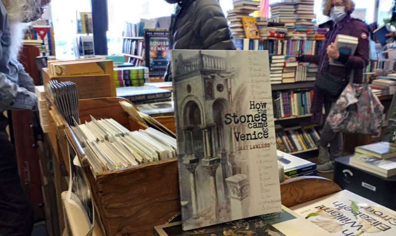 Gary Lawless's new work of poetry, "How the Stones Came to Venice," is available at his book store Gulf of Maine Books or online with publisher Littoral Books. (Emily Hayes photo)
