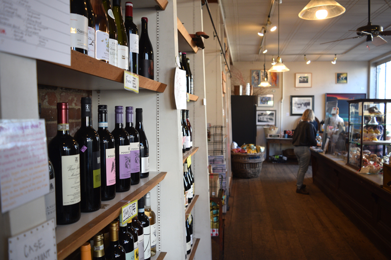 Wiscasset's Treats boasts a wide selection of wines in addition to baked goods and other market items. (Nate Poole photo)
