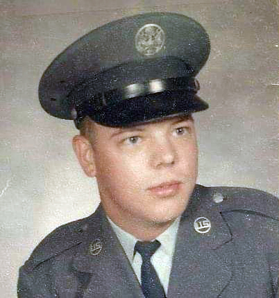 Raye S. Leonard's father, Cal Stilphen, as a young Air Force private. (Photo courtesy Cal Stilphen).